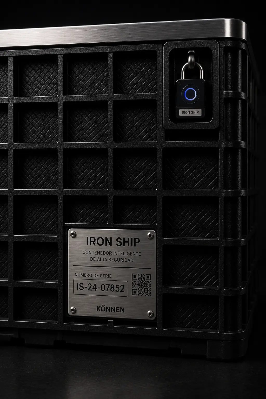 Placa serial del contenedor